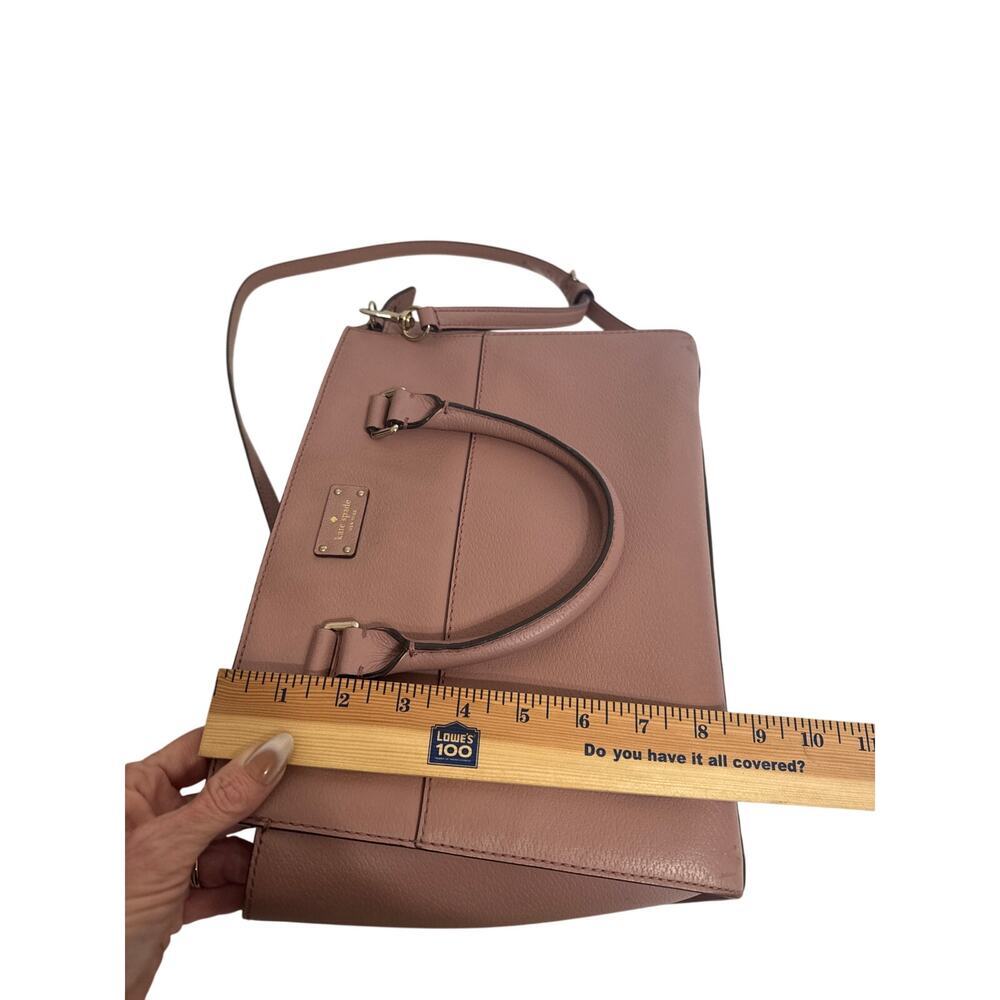 Kate Spade Lana Grove Street Satchel Pocketbook Dusty Peony Straps Leather - Picture 11 of 13